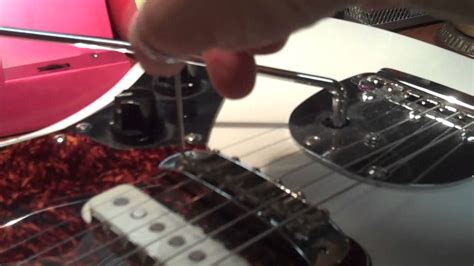 Squier And Fender Jaguar Bridge Buzz Set Up Youtube