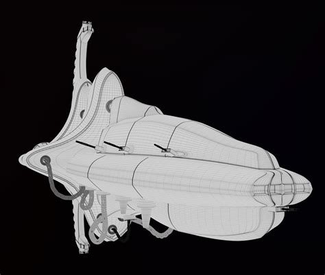 Alien Ship 3d Model On Behance