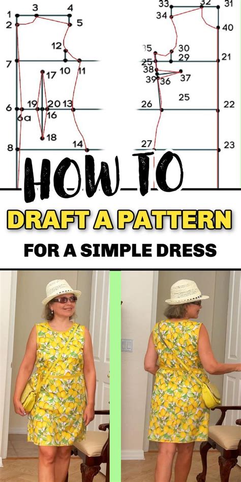 Learn How To Draft A Pattern For A Simple Dress Simple Dress Pattern