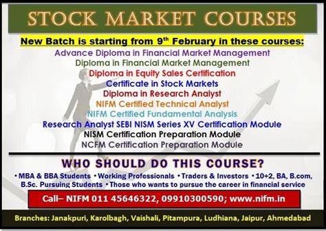 Nifm Is The India No 1 Institute For Diploma In Financial Market