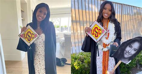 Kobe Bryants Eldest Daughter Natalia Graduates From High School Wears Cap With Late Dads