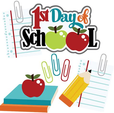 1st Day Of School Svg School Svg File Cute School Clipart Pencil Svg