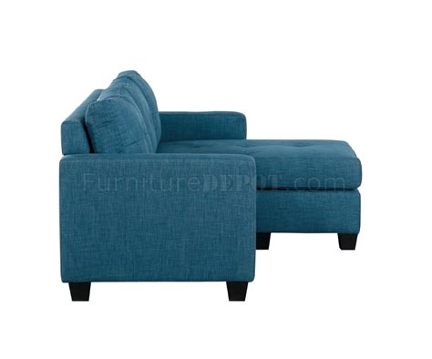 Phelps Sectional Sofa And Ottoman 9789bu In Blue By Homelegance