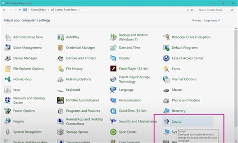 How To Access Control Panel Sound Settings On Windows 10 1903