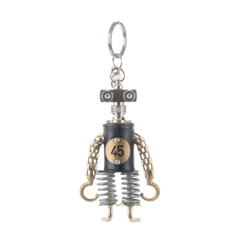 PRADA Saffiano Robot Edward 45 Hook Trick Keychain | FASHIONPHILE | Prada saffiano, Keychain ...