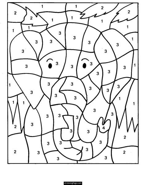 dibujos con numeros para colorear | lll | Numero para colorear, Dibujos