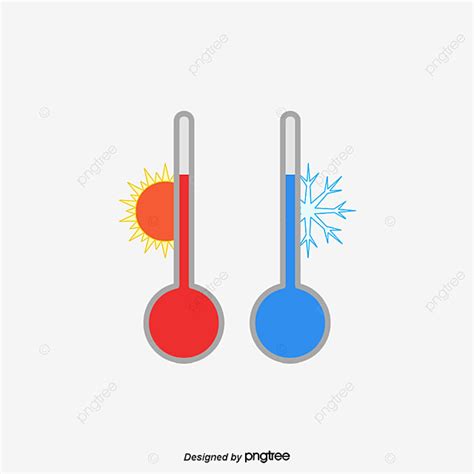 Temperature Thermometer Cold Hot Png Transparent Clipart Image And