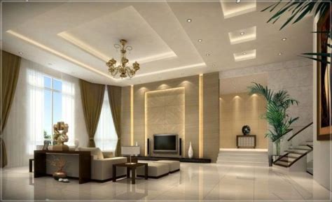 Looking for alternatives to false ceiling where i want good lighting effects without impact. False Ceilings Design With Cove Lighting For Living Room ...