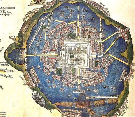 Plan De Tenochtitlan Vacances Arts Guides Voyages