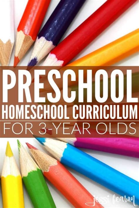 3 year old printouts : Preschool Homeschool Curriculum for 3 Year Olds - Jessi Fearon