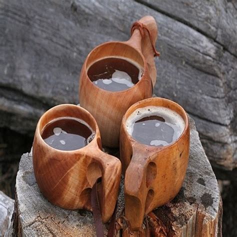 Wooden Cup Kuksa Hand Made Walnut Tree Bushcraft Wood Etsy