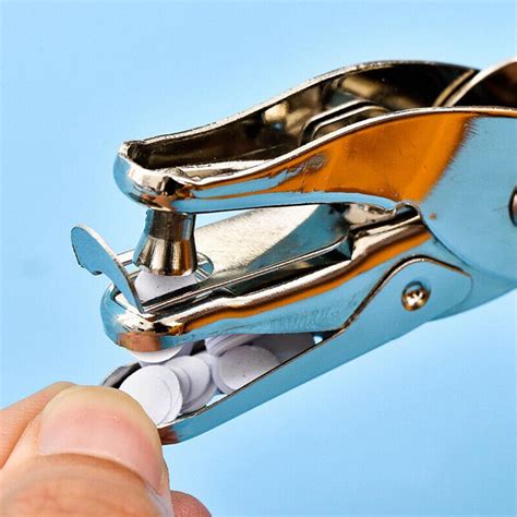 6mm Metal Single One Hole Hand Held Paper Punch Ticket Craft Puncher