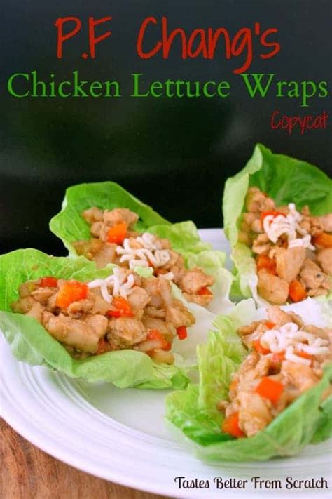 Pf Changs Chicken Lettuce Wraps Copycat Tastes