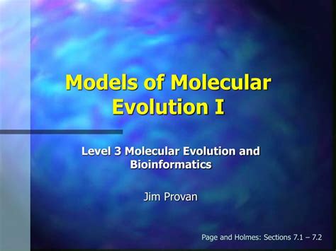 Ppt Models Of Molecular Evolution I Powerpoint Presentation Free Download Id1365500