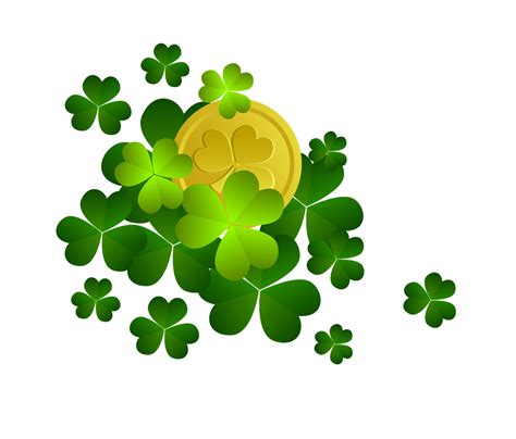 Previously, per the 1917 code of canon law, the obligation of fasting and abstinence was not dispensed on st. St Patricks Shamrocks with Coin Decor PNG Clipart ...