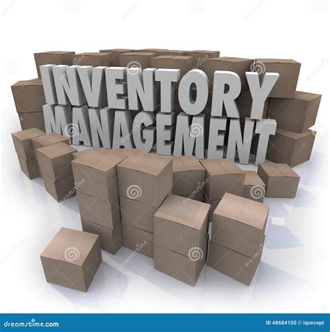 Inventory Management Words Logistic Supply Chain Control Boxes P Stock