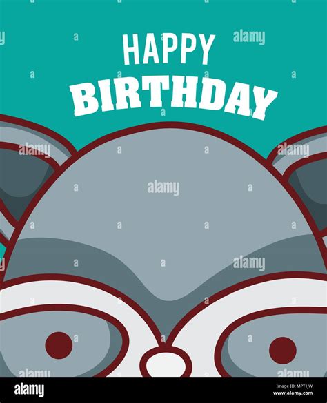 Cat Happy Birthday Card Stock Vector Image And Art Alamy