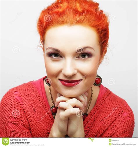 Young Beautiful Woman With Big Happy Smile Stock Image Image Of Happy Adult 53950917