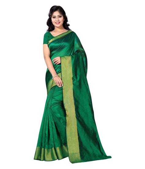 Vimalnath Sarees Green Cotton Saree Buy Vimalnath Sarees Green Cotton