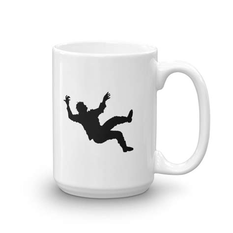 Myst Iconic Logo Falling Man Mug 15oz Cyan Worlds