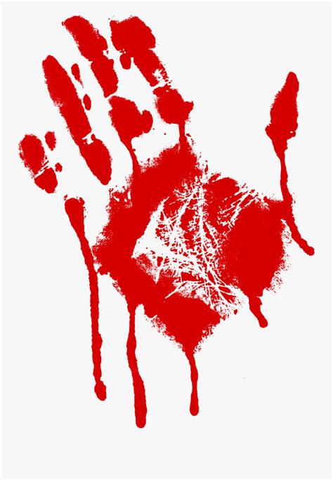Blood Handprint Png Bloody Handprint Png Free Transparent Clipart