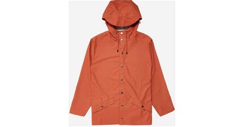 Lyst Rains Jacket In Orange For Men Save 5