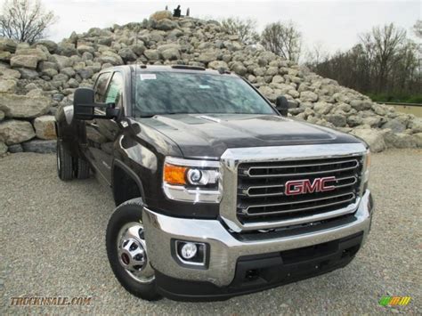 2015 Gmc Sierra 3500hd Sle Crew Cab 4x4 Dual Rear Wheel In Iridium