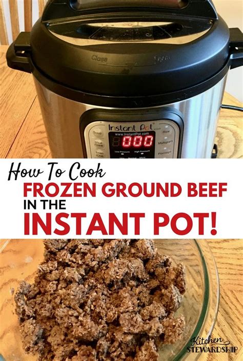 Maybe you would like to learn more about one of these? How to Cook FROZEN Ground Beef in the Instant Pot | Recipe ...
