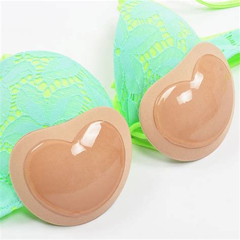 One Pair Artificial Silicone Rubber Breast Pad Fake Boobs Breast