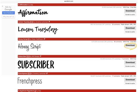 Cara Download Font Di Dafont