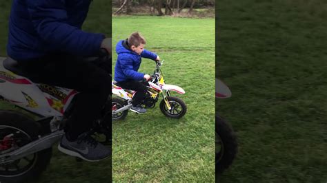 A lot of joy and frustration will be spent on the seat of your beginner dirt bike. 5 year old on a 50cc mini dirt bike - YouTube