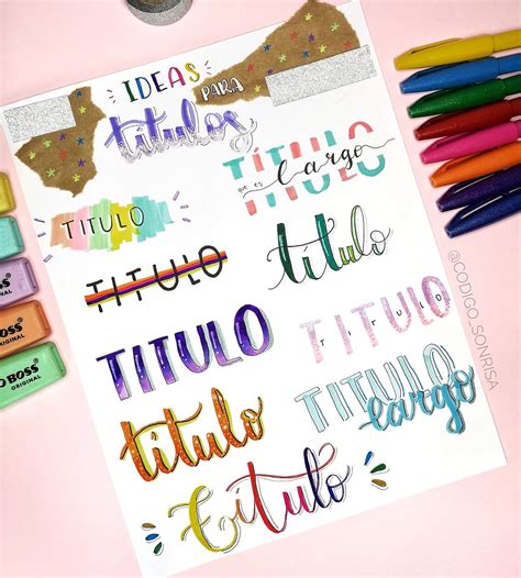 Títulos Bonitos ️ Hand Lettering Tutorial Hand Lettering Lettering