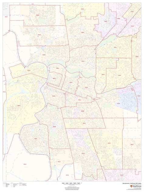 Sacramento County Zip Code Map Map Vectorcampus Map Images And Photos