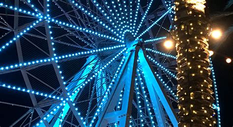 The ferris wheel, being the centerpiece of the entertainment destination, is now illuminated by thousands of led lights that create a spectacular visual phenomenon for visitors. Lake Forest Shores - Happy Thanksgiving Day
