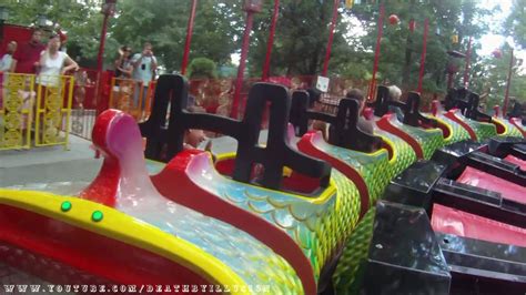 Jumping Dragon On Ride Ride Mount Hd Pov Lagoon Park Youtube