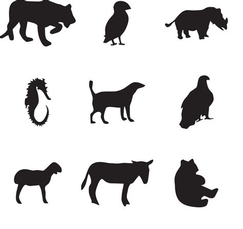 Dibujos De Siluetas De Animales Imagenes Y Dibujos Para Imprimir