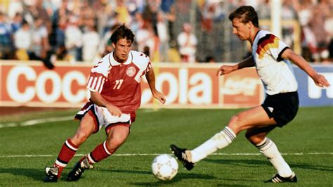 Fodbold plakat, em 1992, fordele på citatplakat: Diese DFB-Elf verlor das EM-Finale 1992 gegen Dänemark