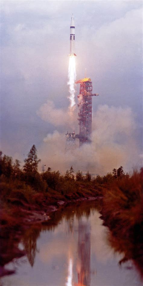 Skylab 2 Launch Apollosaturn 1b Rocket Skylab 1 Mission May 25