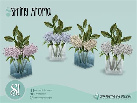 The Sims Resource Spring Aroma Flowers In A Box
