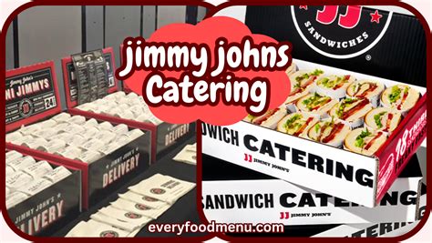 Jimmy Johns Catering Menu 2024