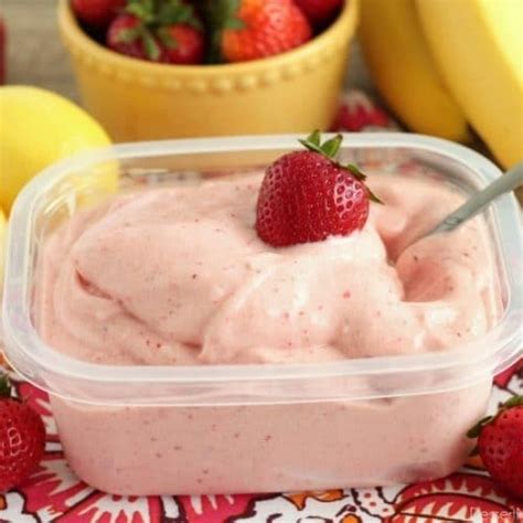 Healthy Instant Strawberry Banana Frozen Yogurt Super Healthy Kids