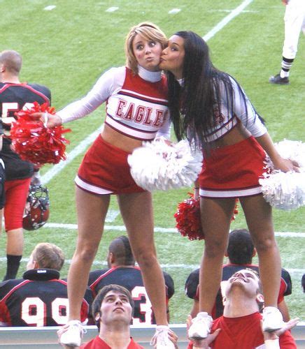 Eagles Cheerleaders Kissing A Photo On Flickriver Eagles Cheerleaders Cheerleading Girly Games