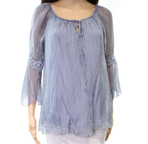 Lola Made In Italy Lola Made In Italy New Blue Striped Womens Size