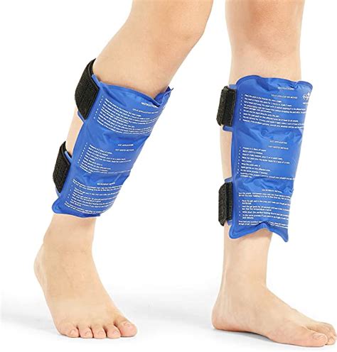 Shin Splint Ice Pack 2 Pack Reusable Shin Cold And Hot