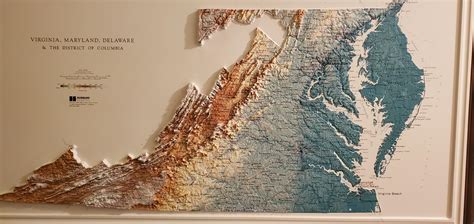 Cool Relief Map Of The Eastern Shore And Virginia At My Grandparents