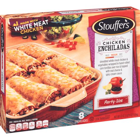 Stouffers Party Size Chicken Enchiladas 8 Ea Entrees Multiserve