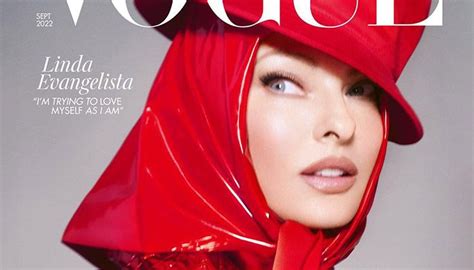 A Woman Wearing A Red Raincoat On The Cover Of A Magazine