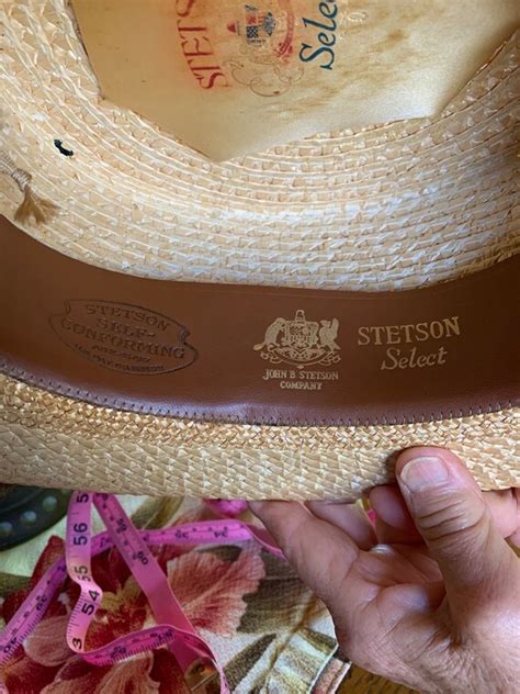 Vintage Stetson Select Boater Straw Hat Gem
