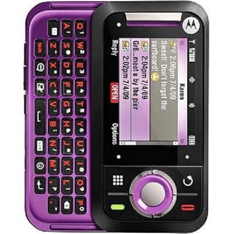 Motorola Rival A455 Purple Verizon Cellular Phone For Sale Online