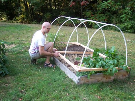 First i started off with the raised bed i made last year for my peppers. Ups & Downs: Low hoop house build..